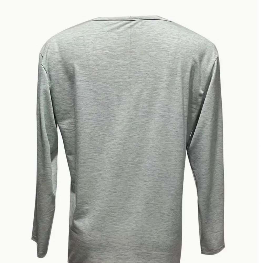 Large Gypsy Soul Print Long Sleeve T-Shirt, Crew Neck Casual Top - Picture 2 of 5